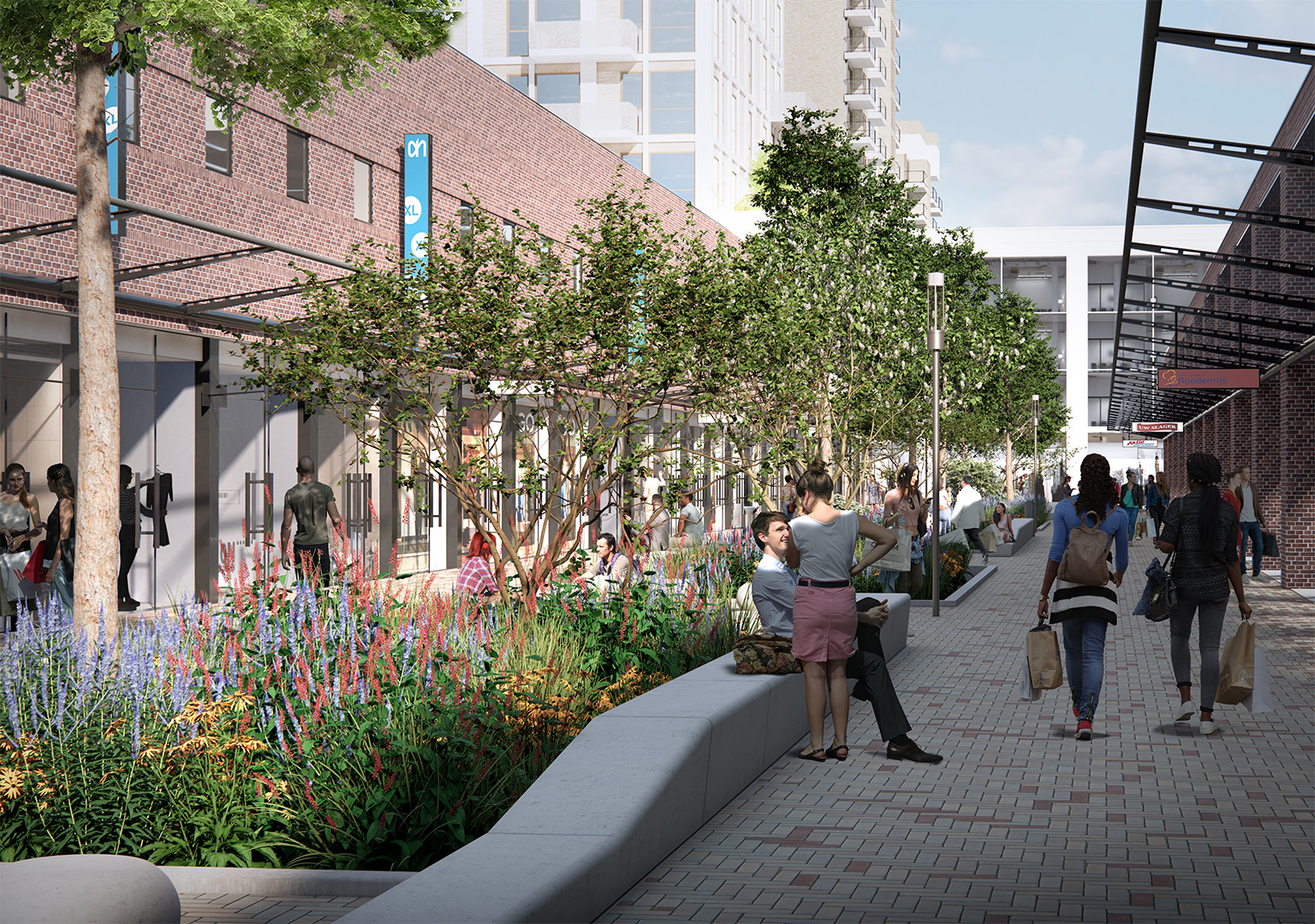 Stadscentrum Van grijs winkelgebied naar groen stadscentrum | BoschSlabbers